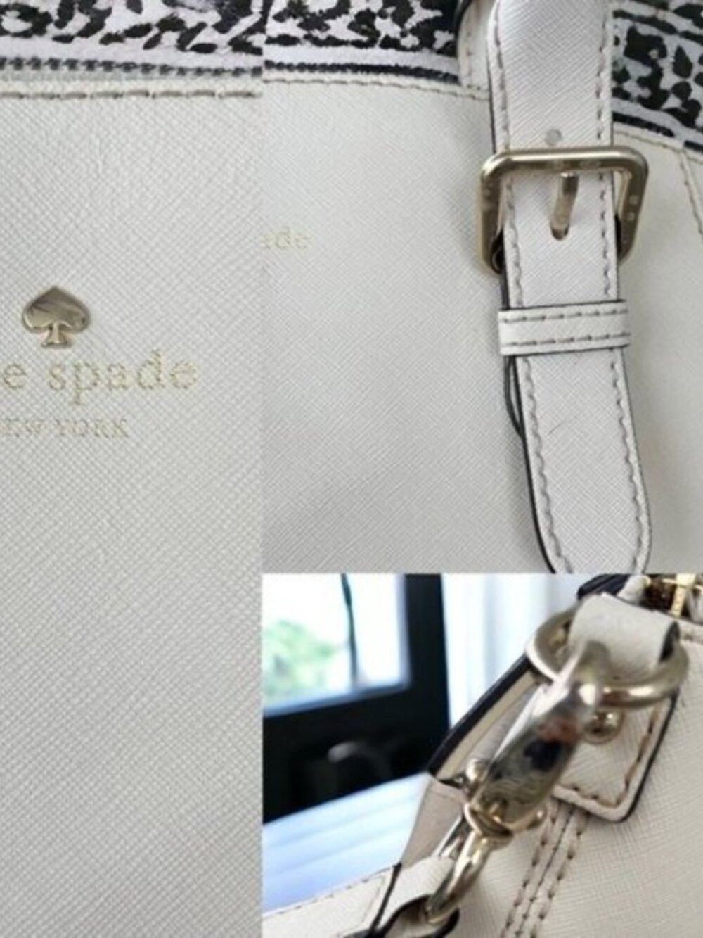 Kate Spade Ivory Charlotte Street Sloan Bag Crossbody Shoulder Saffiano Leather - Picture 8 of 16